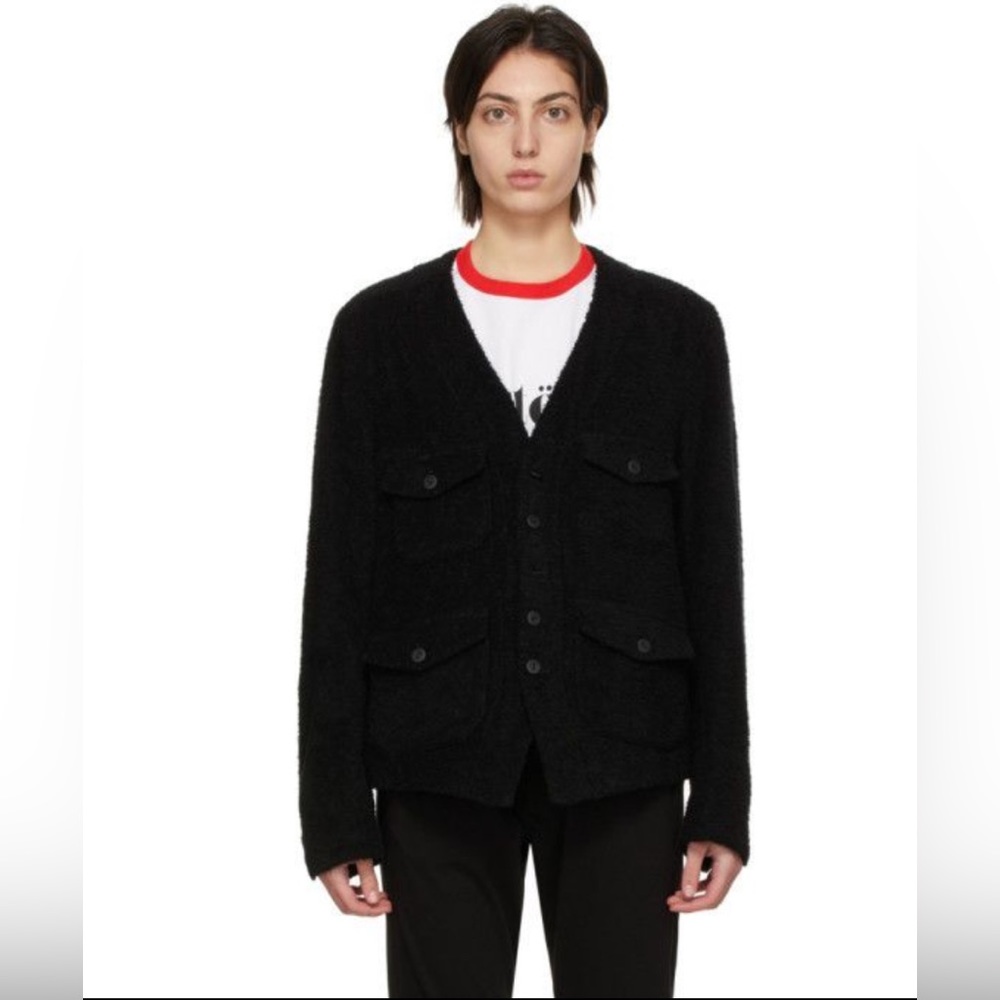 UNDERCOVER Black Terrycloth Jacket, Size 3 Japanese Sizing (US M)